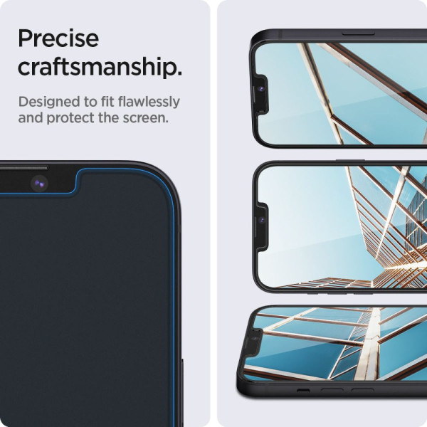 2x Szkło Hartowane Spigen Glas.Tr " Ez Fit " iPhone 13 / 13 Pro / 14