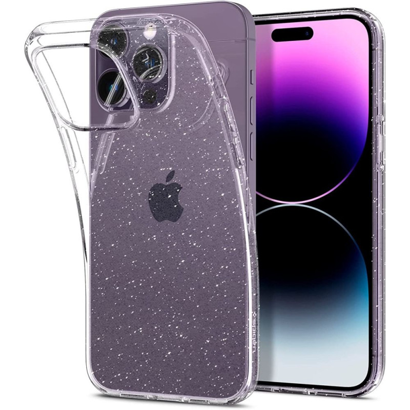 Etui Do iPhone iPhone 14 Pro Max Spigen Liquid Crystal Przezroczysty Brokatowy