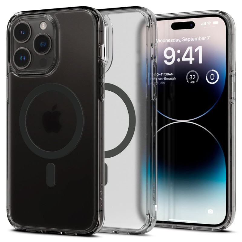 Etui Do iPhone 14 Pro Max Spigen Ultra Hybrid Mag MagSafe Czarny