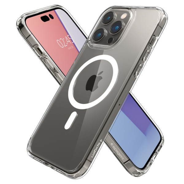 Etui Do iPhone 14 Pro Spigen Ultra Hybrid Mag MagSafe Biały