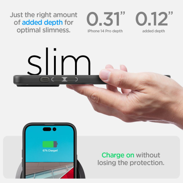 Etui Do iPhone 14 Pro Spigen Ultra Hybrid Czarny Matowy