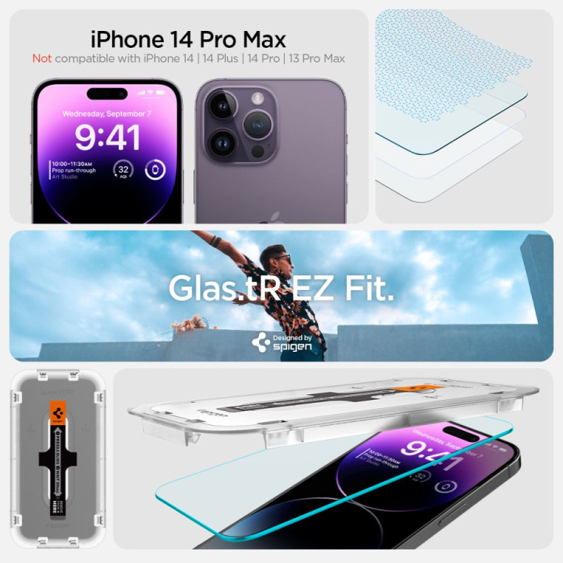 2x Szkło Hartowane Spigen Glas.Tr " Ez Fit "...