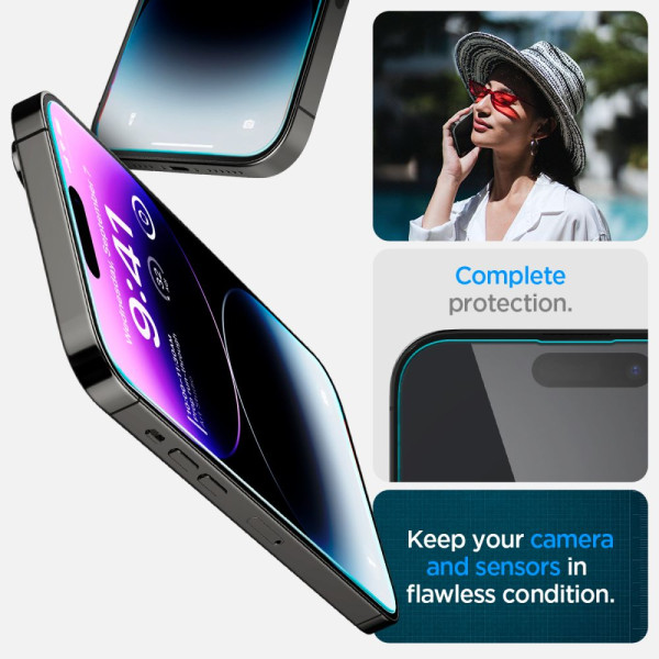 2x Szkło Hartowane Spigen Glas.Tr " Ez Fit " iPhone 14 Pro