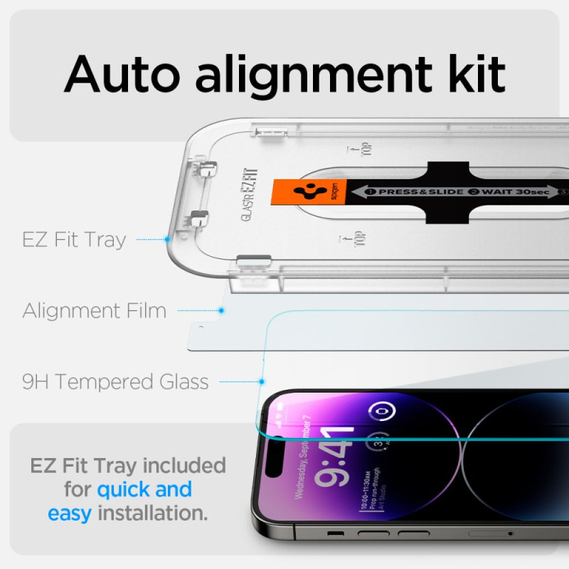2x Szkło Hartowane Spigen Glas.Tr " Ez Fit "...