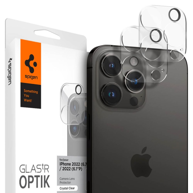 2x Osłona Aparatu Spigen Optik.Tr Camera Protector iPhone 14 Pro / 14 Pro Max