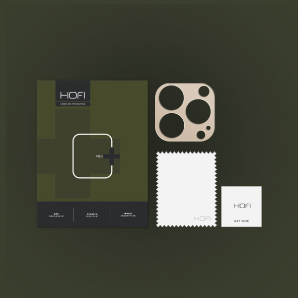 Osłona Aparatu Hofi Alucam Pro+ iPhone 14 Pro / 14 Pro Max Złoty