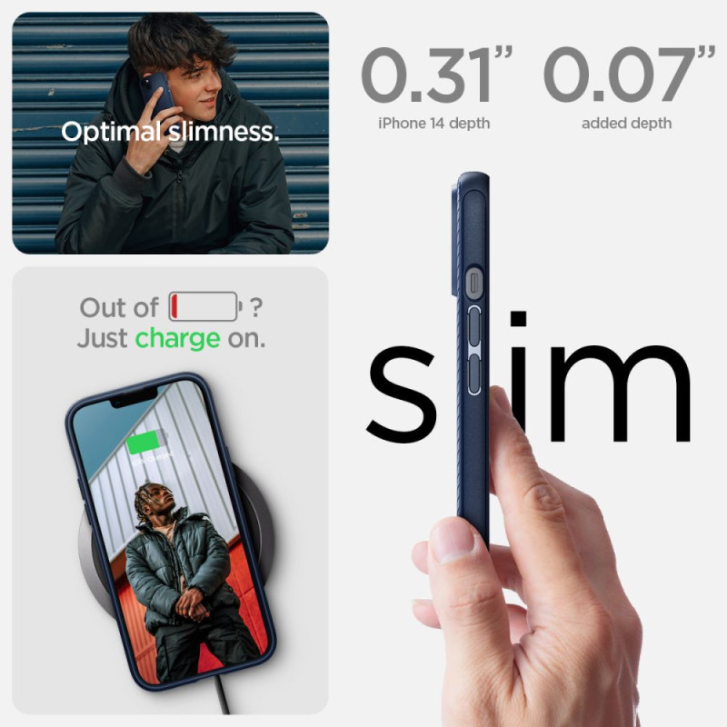 Etui Do iPhone 14 Plus / 15 Plus Spigen Mag...