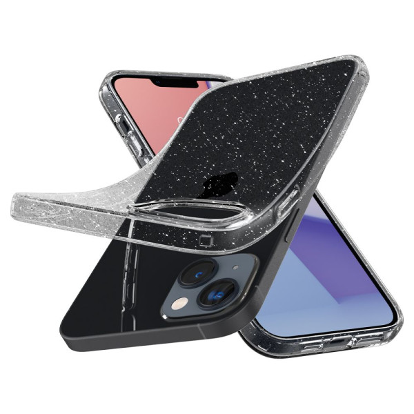 Etui Do iPhone iPhone 14 Plus / 15 Plus Spigen Liquid Crystal Przezroczysty Brokatowy