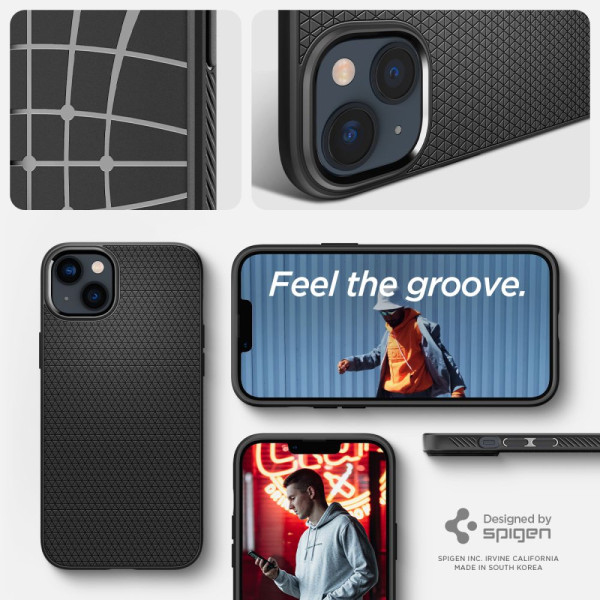 Etui Do iPhone 14 Plus / 15 Plus Spigen Liquid Air Czarny Matowy