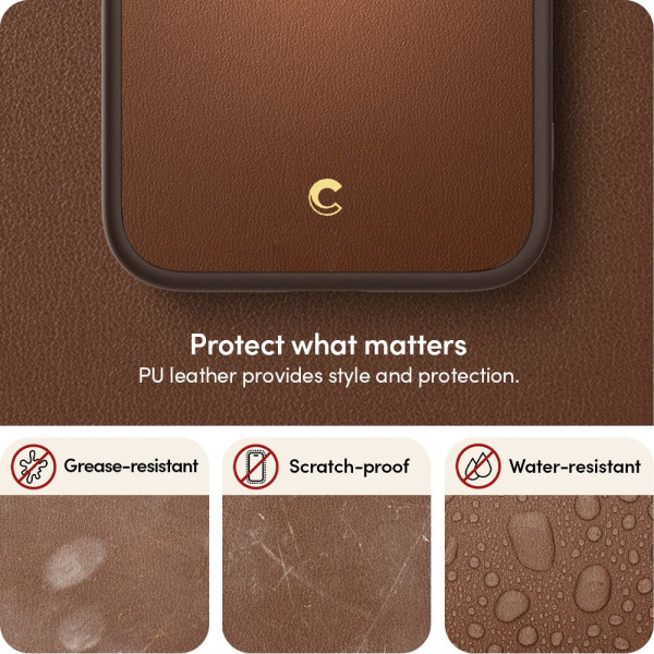 Etui Do iPhone 14 Plus / 15 Plus Spigen Cyrill Kajuk Mag MagSafe Brązowy