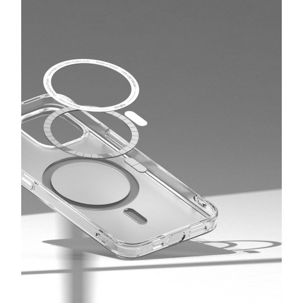Etui Do iPhone 14 Plus / 15 Plus Ringke Fusion Magnetic MagSafe Przezroczysty Matowy