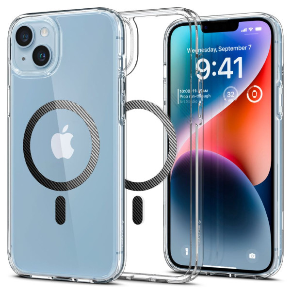 Etui Do iPhone 14 Plus / 15 Plus Spigen Ultra Hybrid Mag MagSafe Przezroczysty