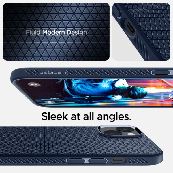 Etui Do iPhone 14 Plus / 15 Plus Spigen Liquid Air Niebieski