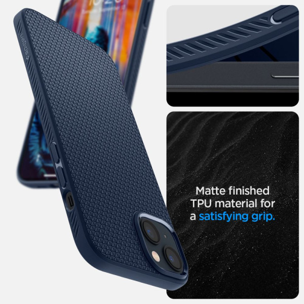 Etui Do iPhone 14 Plus / 15 Plus Spigen Liquid Air Niebieski