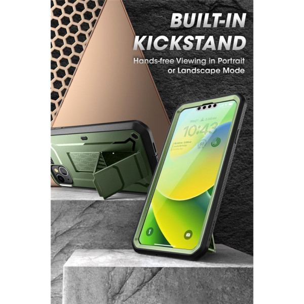 Etui Do iPhone 14 Plus / 15 Plus Supcase Unicorn Beetle Pro Zielony