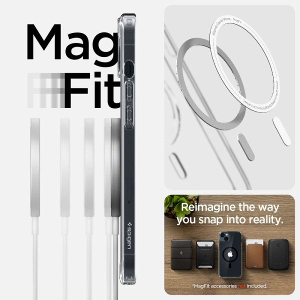 Etui Do iPhone 14 Plus / 15 Plus Spigen Ultra Hybrid Mag MagSafe Czarny