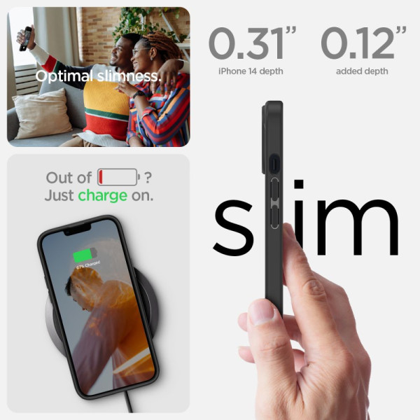 Etui Do iPhone 14 Plus / 15 Plus Spigen Ultra Hybrid Czarny