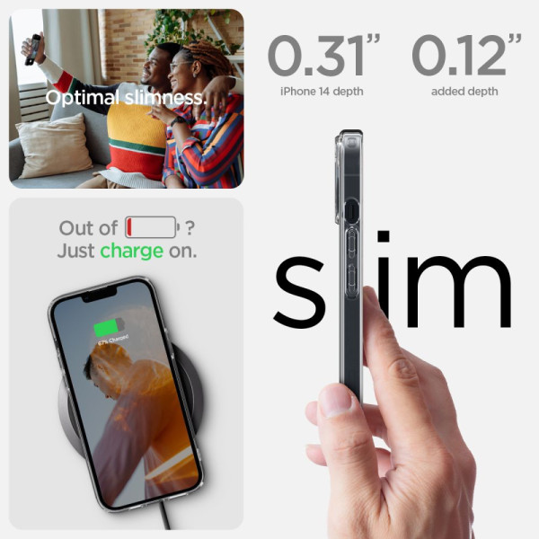 Etui Do iPhone 14 Plus / 15 Plus Spigen Ultra Hybrid Przezroczysty