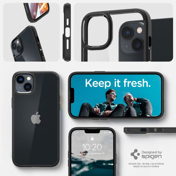 Etui Do iPhone 14 Plus / 15 Plus Spigen Ultra Hybrid Czarny Matowy