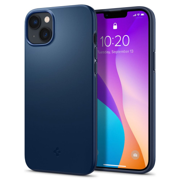 Etui Do iPhone 14 Plus / 15 Plus Spigen Thin Fit Niebieski