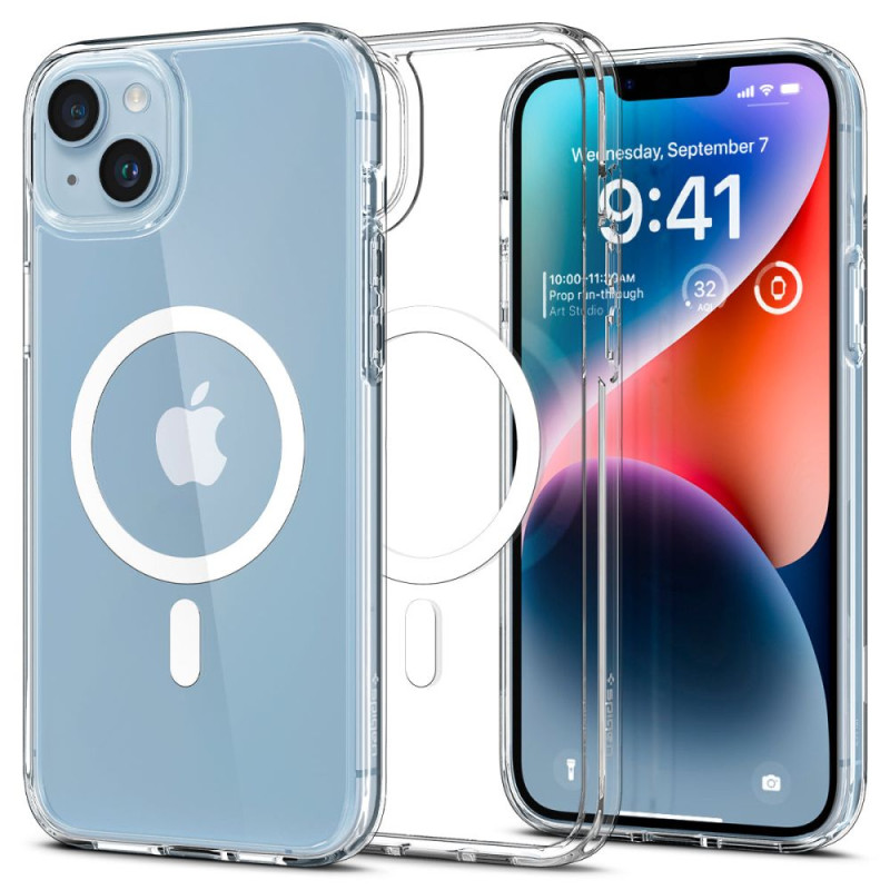 Etui Do iPhone 14 Spigen Ultra Hybrid Mag MagSafe Biały