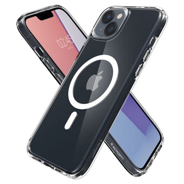 Etui Do iPhone 14 Spigen Ultra Hybrid Mag MagSafe Biały