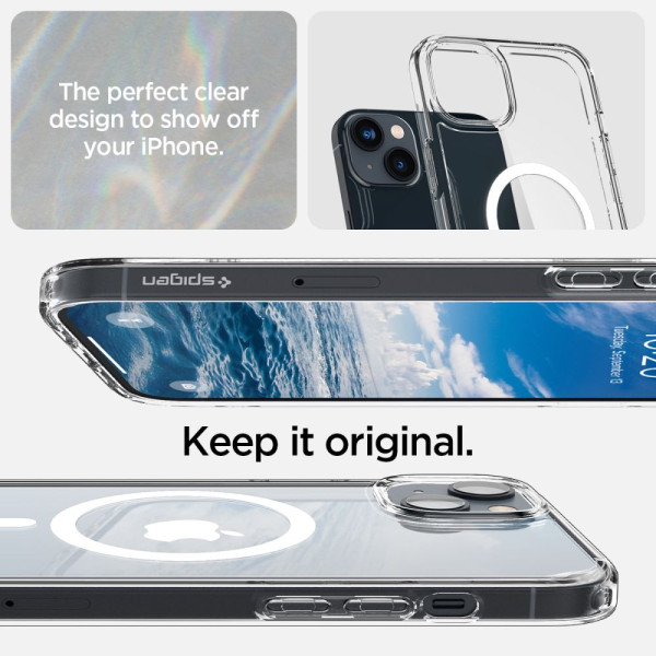 Etui Do iPhone 14 Spigen Ultra Hybrid Mag MagSafe Biały