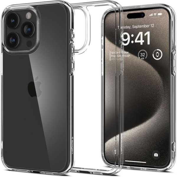 Etui Do iPhone 15 Pro Max Spigen Ultra Hybrid Przezroczysty