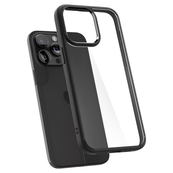 Etui Do iPhone 15 Pro Max Spigen Ultra Hybrid Czarny Matowy
