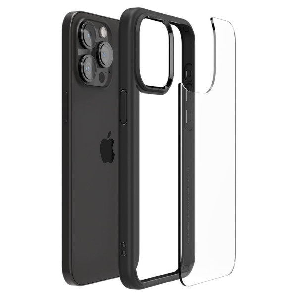 Etui Do iPhone 15 Pro Max Spigen Ultra Hybrid Czarny Matowy