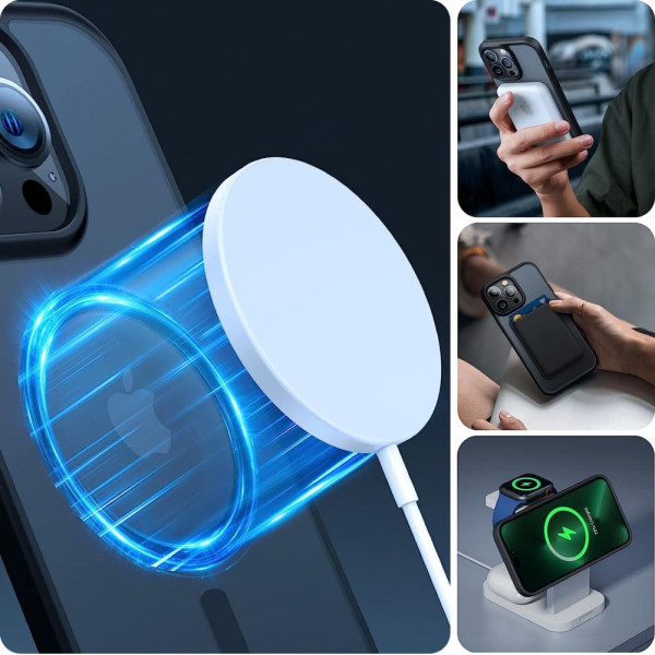 Etui Do iPhone 15 Pro Max Tech-Protect Magmat MagSafe Czarny Matowy