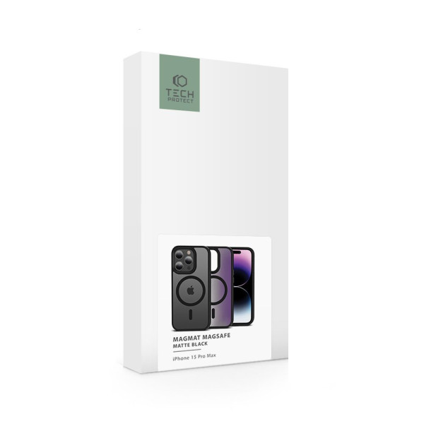 Etui Do iPhone 15 Pro Max Tech-Protect Magmat MagSafe Czarny Matowy