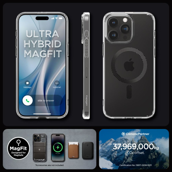Etui Do iPhone 15 Pro Max Spigen Ultra Hybrid Mag MagSafe Przezroczysty