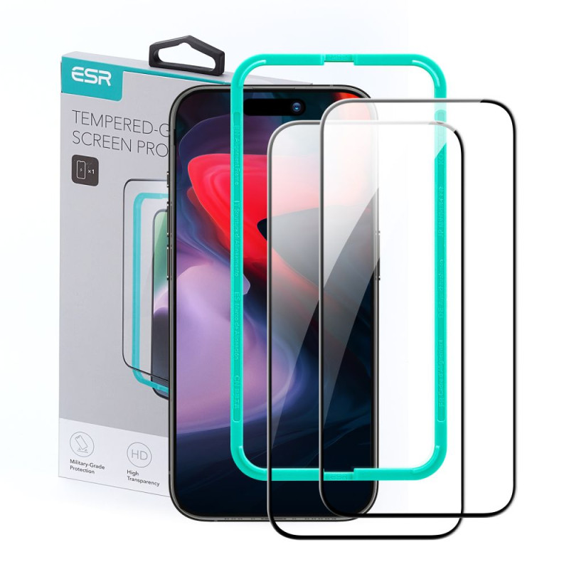 2x Szkło Hartowane ESR Tempered Glass iPhone 15 Pro Max