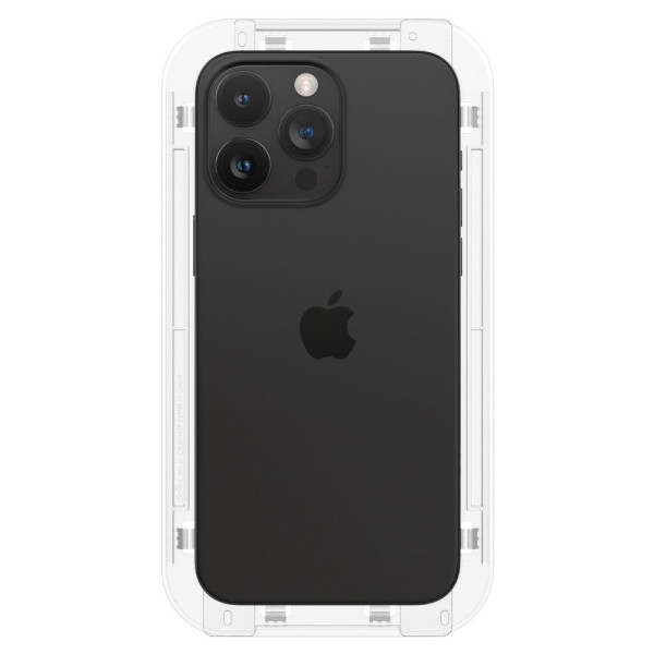 2x Szkło Hartowane Do iPhone 15 Pro Max Spigen Glas.Tr " Ez Fit " Fc Czarny