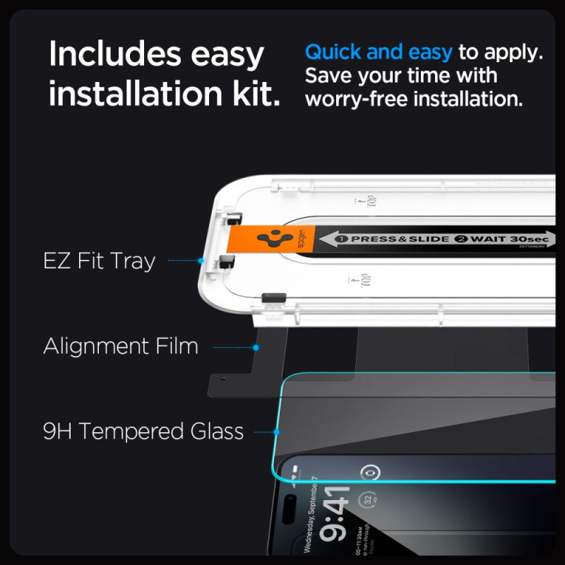 2x Szkło Hartowane Spigen Glas.Tr " Ez Fit "...