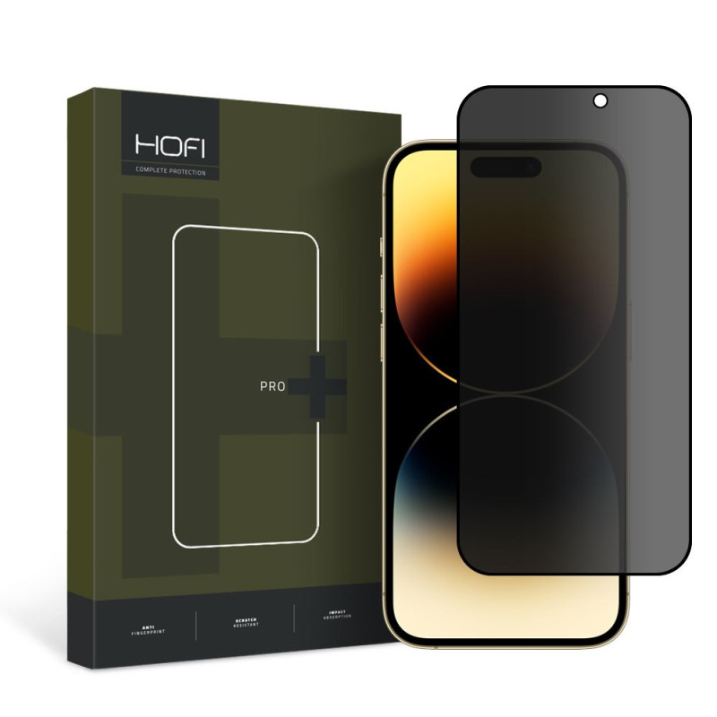 Szkło Prywatyzujące Do iPhone 15 Pro Max Hofi Anti Spy Glass Pro+