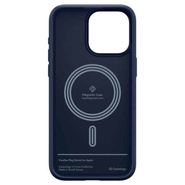 Etui Do iPhone 15 Pro Max Caseology Parallax Mag MagSafe Niebieski