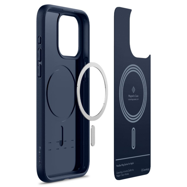 Etui Do iPhone 15 Pro Max Caseology Parallax Mag MagSafe Niebieski