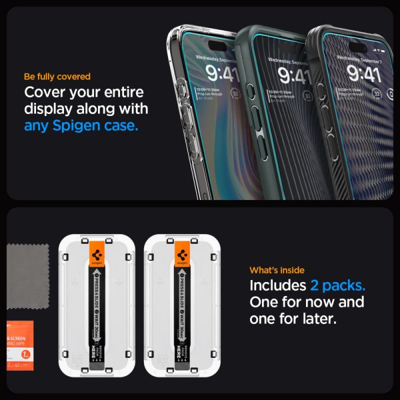 2x Szkło Hartowane Spigen Glas.Tr " Ez Fit "...