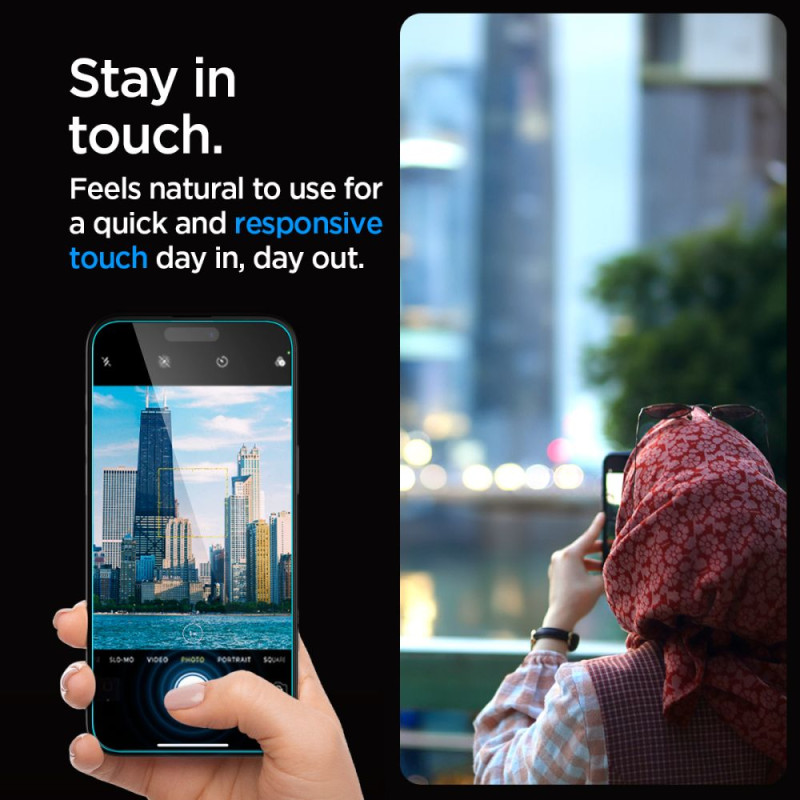 Szkło Hartowane Do iPhone 15 Pro Spigen Glas.Tr...