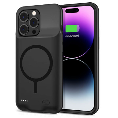 Etui Do iPhone 15 Pro Tech-Protect Powercase MagSafe 7000 mAh Czarny