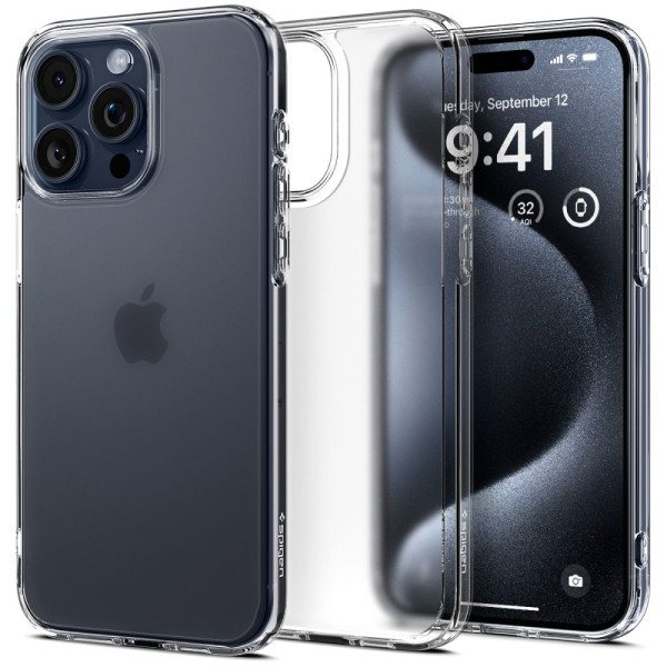 Etui Do iPhone 15 Pro Spigen Ultra Hybrid Przezroczysty