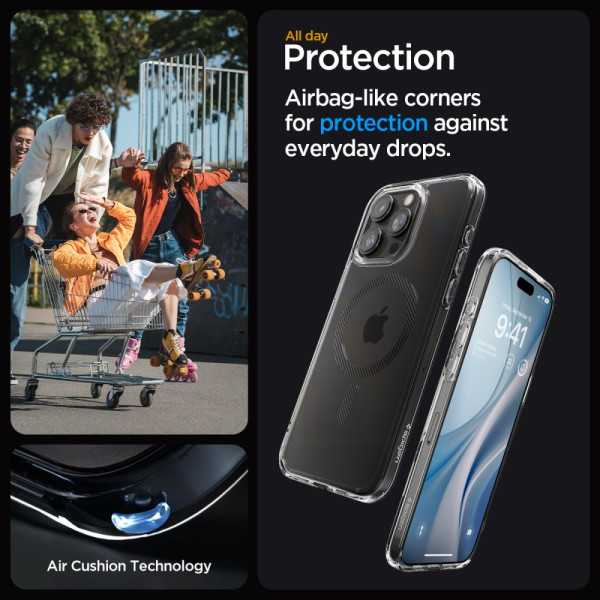 Etui Do iPhone 15 Pro Spigen Ultra Hybrid Mag MagSafe Przezroczysty
