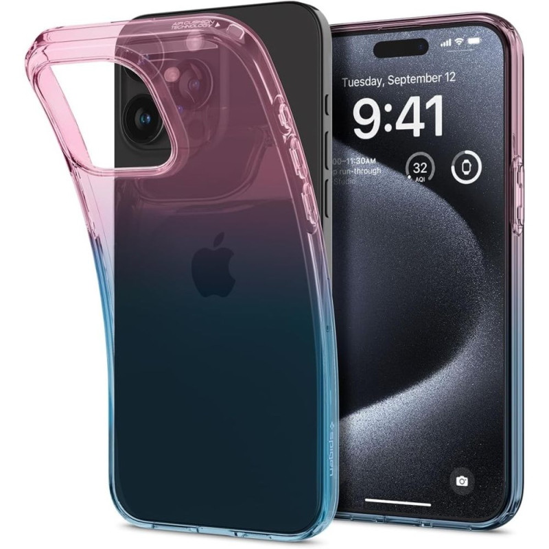 Etui Do iPhone 15 Pro Spigen Liquid Crystal Różowy