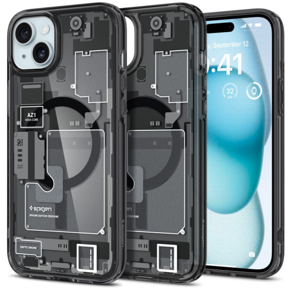 Etui Do iPhone 15 Plus Spigen Ultra Hybrid Mag MagSafe Czarny