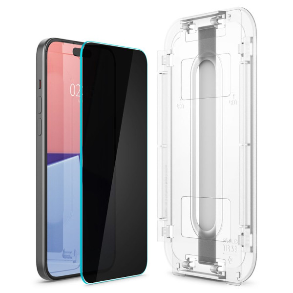 Prywatyzujące Szkło Hartowane Spigen Glas.Tr " Ez Fit " iPhone 15 Plus