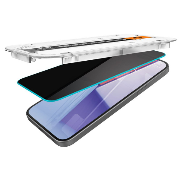 Prywatyzujące Szkło Hartowane Spigen Glas.Tr " Ez Fit " iPhone 15 Plus