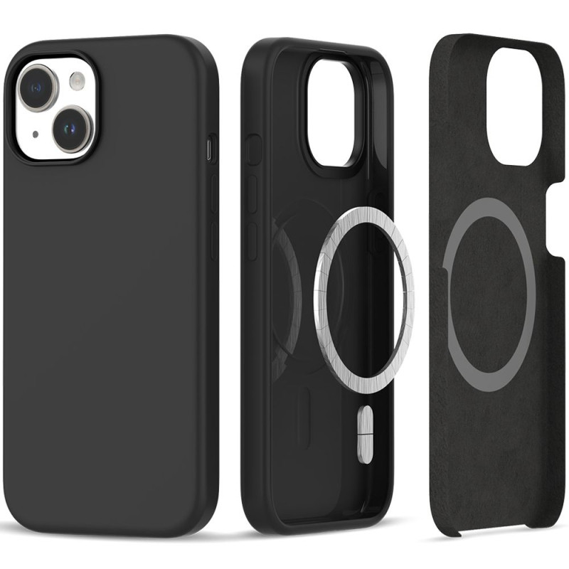 Etui Do iPhone 15 Tech-Protect Silicone MagSafe Czarny Matowy