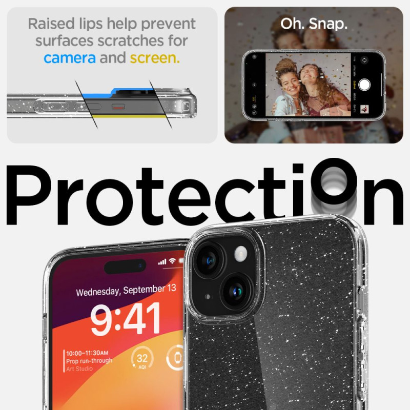 Etui Do iPhone 15 Plus Spigen Liquid Crystal...